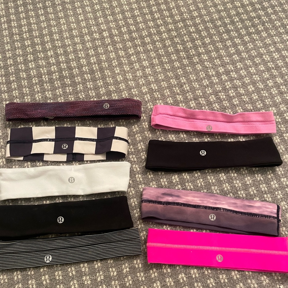Lululemon headband collection (9 included)